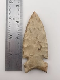 3 & 3/4" Graham Cave from Missouri Indian Artifact Arrowhead