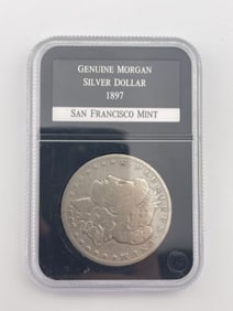 1897 Genuine Morgan Silver Dollar Coin San Francisco Mint
