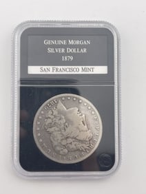 1879 Genuine Morgan Silver Dollar Coin San Francisco Mint
