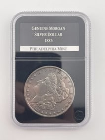 1885 Genuine Morgan Silver Dollar Coin Philadelphia Mint