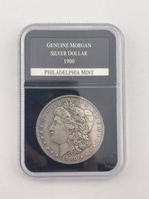 1900 Genuine Morgan Silver Dollar Coin Philadelphia Mint
