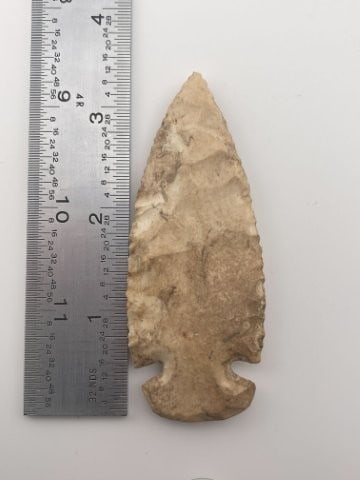 3 & 3/8" Dovetail from Missouri Indian Artifact Arrowhead (1 of 3)