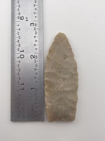 2 & 3/4" Clovis from Illinois Indian Artifact Arrowhead (1 of 4)