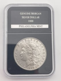 1888 Genuine Morgan Silver Dollar Coin Philadelphia Mint