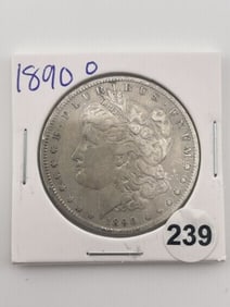 1890 O Morgan Silver Dollar Coin