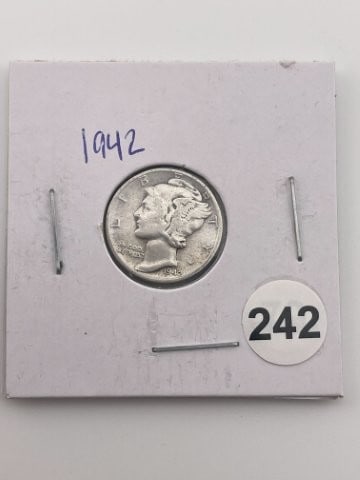 1942 Liberty Dime Coin (1 of 2)