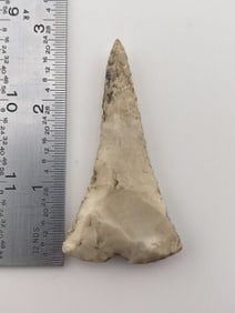 2 & 3/4" Drill from Missouri Indian Artifact Arrowhead