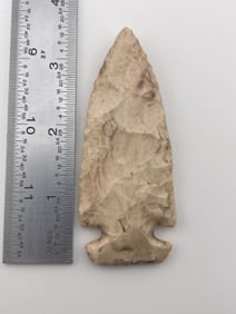 3 & 1/2" Dalton Indian Artifact Arrowhead
