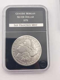 1878 Genuine Morgan Silver Dollar Coin San Francisco Mint