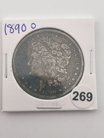 1890 O Morgan Silver Dollar Coin
