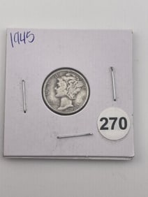 1945 Liberty Dime Coin