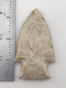 3 & 1/4" Hardin from Illinois Indian Artifact Arrowhead