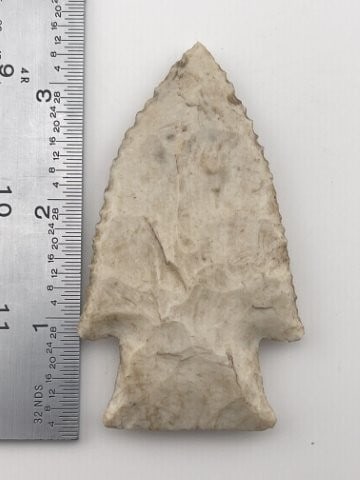 3 & 1/4" Hardin from Illinois Indian Artifact Arrowhead (1 of 3)