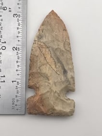 3 & 1/8" Hickory Ridge from Illinois Indian Artifact Arrowhead