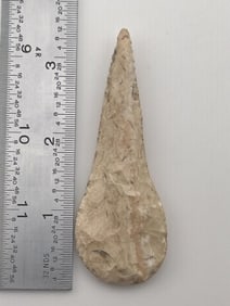 3 & 1/4" Drill from Illinois Indian Artifact Arrowhead