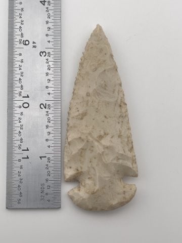 3 & 1/2" Dovetail from Illinois Indian Artifact Arrowhead (1 of 3)