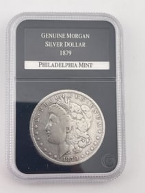 1879 Genuine Morgan Silver Dollar Coin Philadelphia Mint
