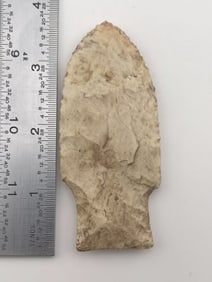 3 & 1/2" Hardin from Illinois Indian Artifact Arrowhead