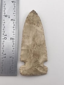3 & 3/8" Hickory Ridge from Illinois Indian Artifact Arrowhead