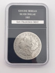 1885 Genuine Morgan Silver Dollar Coin San Francisco Mint