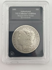 1881 Morgan Silver Dollar Coin