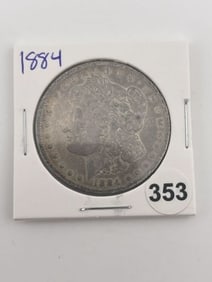 1884 Morgan Silver Dollar Coin