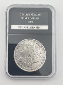 1889 Genuine Morgan Silver Dollar Coin Philadelphia Mint
