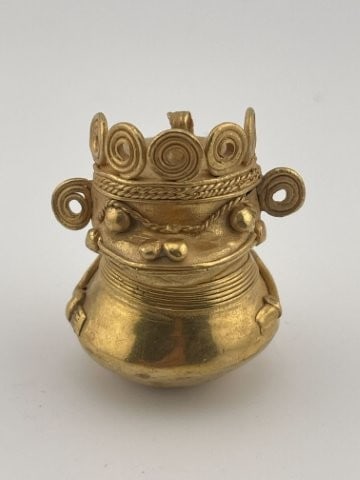 Tumbaga Tairona Gold Figurine UNKNOWN MATERIAL (1 of 7)