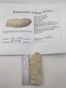 Wadlow Knife with Roy Motley COA from Pettis County, Missouri Indian Artifact Arrowhead
