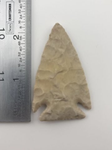 2 & 1/4" Marshall Indian Artifact Arrowhead: KEY WORDS: INDIAN ARTIFACT ARTIFACTS ARROWHEAD ARROWHEADS NATIVE AMERICAN MISSISSIPPIAN QUAPAW CADDO POTTERY COINS MORGAN DOLLAR PEACE DOLLAR SILVER COINS Arkansas. Now taking in consignments for pre-
