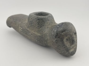 Human Effigy Stone Pipe Indian Artifact Arrowhead