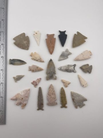 Group of very nice Bird Points Indian Artifact Arrowhead (1 of 8)