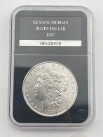 1887 Genuine Morgan Silver Dollar Coin 90% Silver