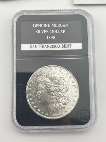 1890 Genuine Morgan Silver Dollar Coin San Francisco Mint (1 of 2)