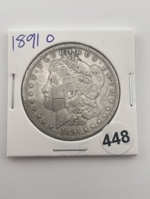 1891 O Morgan Silver Dollar Coin