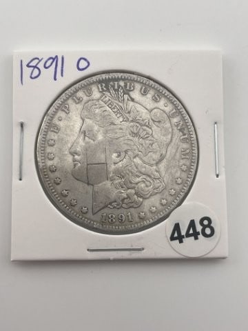 1891 O Morgan Silver Dollar Coin (1 of 2)