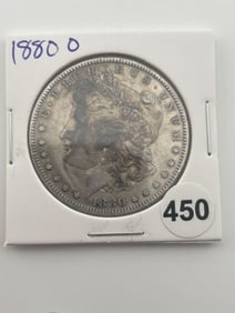 1880 O Morgan Silver Dollar Coin