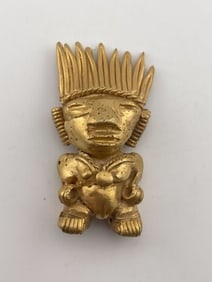 Tumbaga Tairona Gold Figurine UNKNOWN MATERIAL