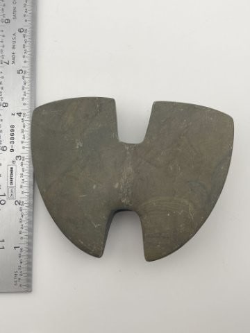 Green Slate Bat Wing Bannerstone from Ohio Indian Artifact Arrowhead (1 of 6)