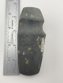 4" Grooved Porphyre Stone Axe from Ohio Indian Artifact Arrowhead