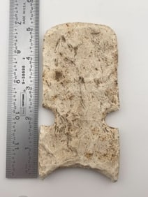 4" White Chert Hoe from Ohio Indian Artifact Arrowhead