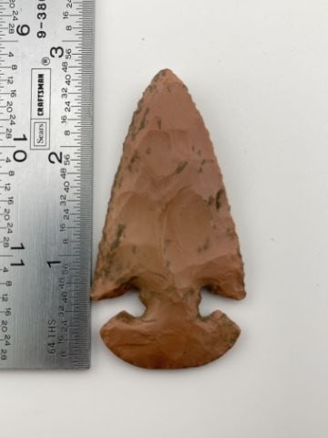 2 & 1/2" E-Notch Beveled Point from Ohio Indian Artifact Arrowhead (1 of 3)