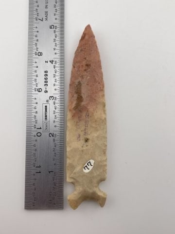 5" Nebo Hill Spear Point from Pope County, Illinois Indian Artifact Arrowhead (1 of 3)
