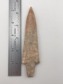 6" Adena Square Base Spear from Pike County, Illinois Indian Artifact Arrowhead