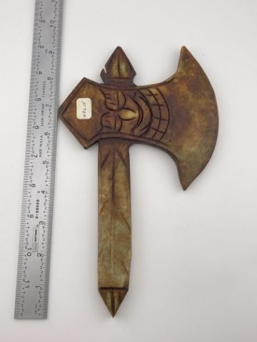 Antique Chinese Jadeite Axe Head Indian Artifact Arrowhead (1 of 7)