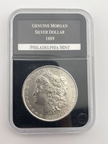 1889 Genuine Morgan Silver Dollar Coin Philadelphia Mint