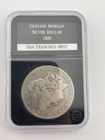 1880 Genuine Morgan Silver Dollar Coin San Francisco Mint