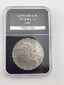 1897 Genuine Morgan Silver Dollar Coin 90% Silver