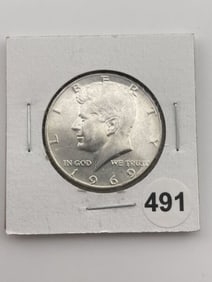 1969 Kennedy Half Dollar Coin