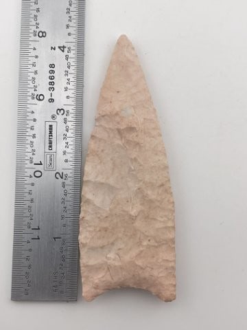 4 & 1/8" Clovis from Kansas City, Missouri Indian Artifact Arrowhead (1 of 3)